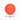 A bright coral orange polymer dog toy ball with embossed dog icons and the brand name 'Coachi' in the centre shown on a clean white background. Shown on a white background with a black dimension arrow labelled 4"/10cm below it.