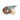 A House of Paws eco friendly plush cat toy shaped like a prawn, featuring a textured brown fabric body, a sage green fabric head, a small black button eye, and four braided natural jute rope tentacles, shown on a plain white background.