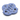 A blue cloud-shaped pet puzzle toy with white cylindrical inserts and small food compartments, photographed on a clean white background.