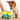 Hand placing down a Nina Ottosson Dog Tornado dog puzzle toy, while a light brown and white dog sits waiting.