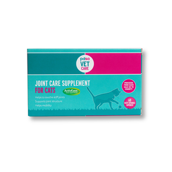Pack of PDSA joint pills against a white background