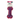 PDSA brand bone-shaped rubber dog toy with spiky red and blue textured sides, attached to a white retail header card with the PDSA logo.