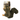 Grey Squirrel plush dog toy with a darker grey fluffy tail pictured on a cardboard backing which has a brown Labrador pictured on it with white text 'All for Paws, Classic' and 'Squirrel'.