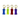 White background with four reflective bone shaped reflective ID tags, in blue, yellow, red and purple.