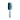 White background with a side on view blue and grey Ergo Double-sided Brush for dogs, showing both a metal bristle side and a soft bristle side.