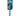 White background with a blue and grey Ergo Flea Comb with metal teeth, attached to a cardboard backing.