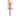 White background with a pink and grey Ergo Cat Moulting Comb with metal teeth, attached to a cardboard backing.