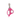 White background with a pink and grey handled, steel Ergo Cat Scissor Clippers.