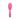 White background with a pink and grey Ergo Soft Bristle Brush for cats.