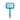 White background with a medium blue and grey Ergo Slicker Brush with metal teeth.