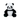 An Ancol 'Made From' Plush panda dog toy with a recycle symbol on it's foot, pictured on a white background.