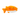 White background with an orange and white Ancol Made From Puffer Fish dog toy.