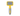 White background with a small animal Ancol yellow slicker brush with white tipped metal bristles and grey grips on the handle.