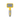 White background with a small animal Ancol yellow slicker brush with white tipped metal bristles and grey grips on the handle.