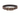 White background with a brown leather Ancol Timberwolf collar with a metal buckle and D-ring.
