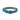 White background with a blue Ancol Padded collar with a metal buckle and D-ring.