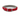 White background with a red Ancol Padded collar with a metal buckle and D-ring.