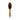 White background with a wooden Ergo Soft Bristle Brush for small dogs, puppies and cats.