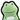 BECO green frog dog toy close up