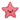 White background with a light pink Bite Force starfish Dog Toy with stitched eye and smile details.
