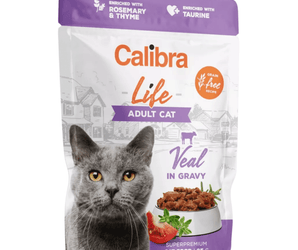 Calibra Life Pouches | Adult Cat | Veal