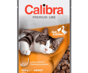Calibra Premium Pouches | Adult Cat | Duck & Chicken