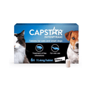 CAPSTAR packaging for cats and small dogs with images of a cat and dog on a white background