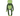 Frog shaped dog toy with a long arms and legs, a green and black stripy body, arms and legs with a solid green face with a stitched smiley face, green heart shape on belly, hands and feet pictured on a white background.