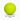 A bright lime green polymer dog toy ball with embossed dog icons and the brand name 'Coachi' in the centre shown on a clean white background. Shown on a white background with a black dimension arrow labelled 10"/25cm below it.