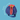 White background with a coral, navy and lime green Coachi Tuggi Chase & Treat dog toy, with measurements below it.