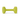 White background with a lime green Coachi Training Dumbbell dog toy.