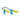 White background with a lime green, navy and turquoise plaited Coachi Tuggi Tug dog toy.