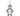 Penguin shaped cat scratcher, dominantly fluffy grey body with a canvas belly, with dark grey beak and feet, with a white pom pom on a string attached pictured on a white background.