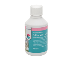 CVET NutriCareVet Canine & Feline Skin & Coat Support 250ml on white background