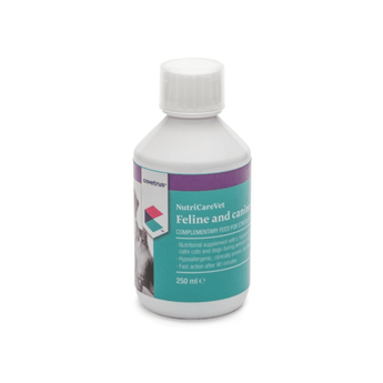 CVET NutriCareVet Canine & Feline Stress Support 250ml on white background
