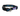 White background with a blue tartan dog collar with a black plastic clip with a purple tag with 'Dog & Co' on it.
