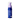 White background with a back view of a blue bottle of Douxo Ultra-safe Leave-on Mousse with a purple pump.