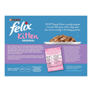 Back of the felix kitten multipack box with nutritional information