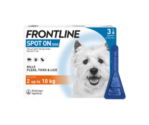 Frontline Spot On - 3 Pip - 2kg - 10kg