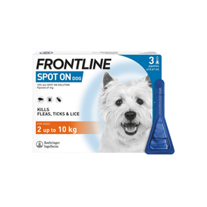 Frontline Spot On - 3 Pip - 2kg - 10kg