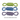 Three knotted rope dog toys in different colours are shown on a white background: lime green, medium blue, and lavender-purple. Text below reads, 'Various colours available, selected at random'.