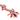 A close up of a multi-coloured twisted rope dog toy with knotted ends and one in the centre, shown on a plain white background.