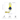 White background with a blue and yellow large Happy Pet Kevin Minion dog toy with tug ropes at the top and bottom, with measurements showing size of height 46cm and width 12cm.