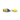 A side view yellow Minion plush toy and a yellow banana-shaped cat toy, both with small yellow tags reading 'minions', shown laid flat on a plain white background.