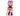 A plush dog toy of Amy Rose from Sonic the Hedgehog, featuring her classic pink body, cream-colored face and belly, white gloves, and red-and-white striped shoes, set against a plain white background.