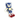 A plush dog toy of Sonic the Hedgehog, featuring his classic blue body, cream-colored face and belly, white gloves, and red-and-white striped shoes, set against a plain white background.