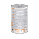 Back view of Hills Prescription Urinary Care Adult dog food tin on a white background.