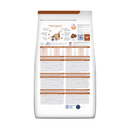 Back view of bag of Hills Prescription Diet K/D Kidney Care dry food packaged in a white bag on white background.