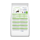 Back view of bag of Hills Prescription Diet Metabolic dry cat food with Chicken packaged in a white bag on white background.