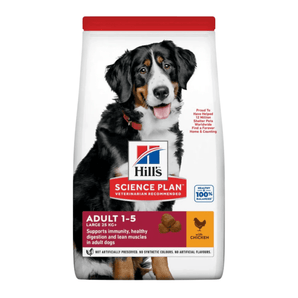 Hills Science Plan Large Adult Dry Dog Food Chicken on white background